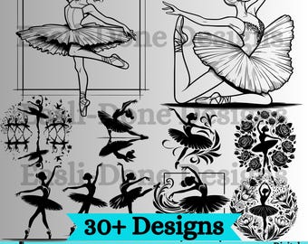 Ballet Dancer SVG Bundle, Ballerina svg, Ballet Wall Art design, Ballet Lover Gift, Ballerina svg Clipart (Digital Download)
