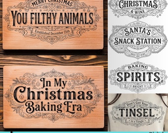 Sarcastic Christmas SVG Bundle, Funny Christmas Kitchen SVG, Adult Christmas Sayings, Christmas Baking SVG, Funny Holiday Signs