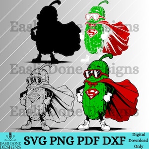 Pickle layered SVG cut file super pickleball PNG sublimation dtf clipart file Layered pickle pickleball SVG hero pickle svg png pdf file