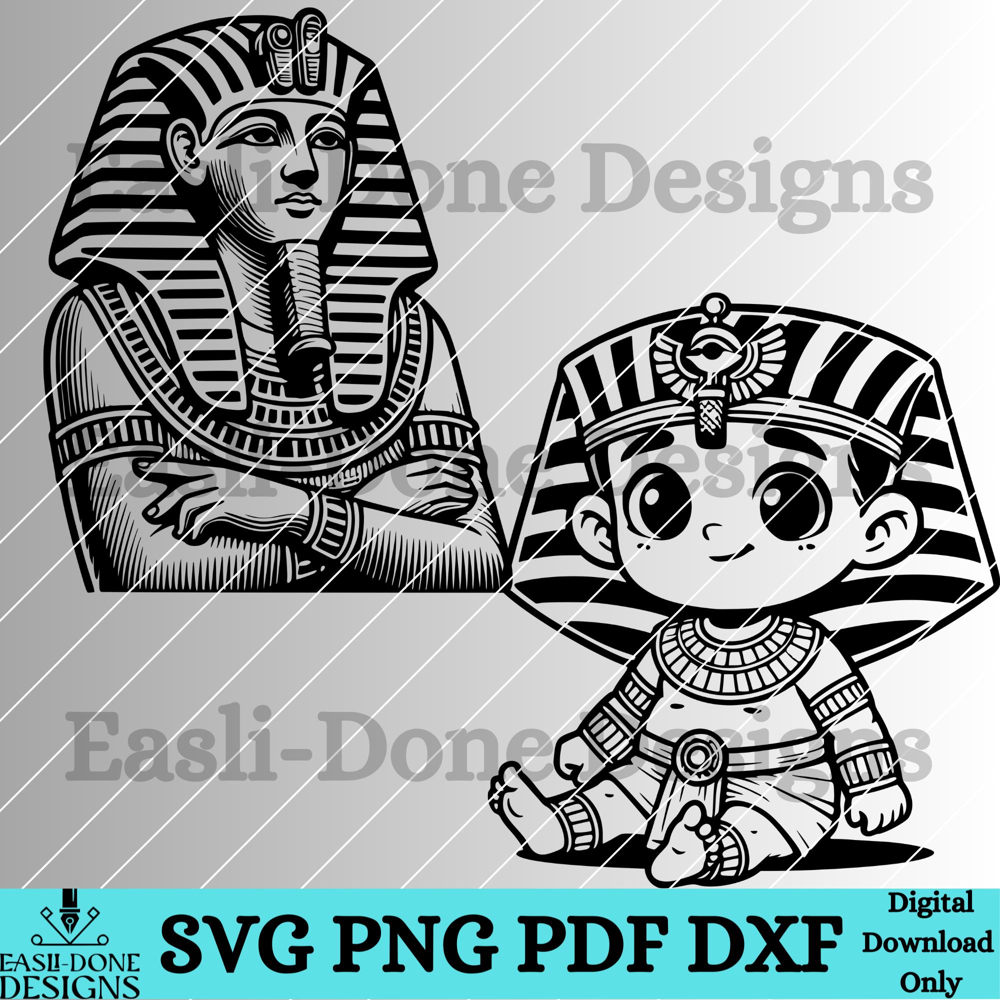Egyptian Gods SVG Bundle: Anubis, Sphinx, Cleopatra (digital Download ...