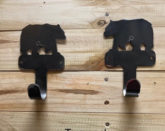 Bear Robe Houder, Sasquatch Handdoekhouder, Bigfoot, Bigfoot Art, Bear Art, Badkamer Handdoekhouders, Metalen Signage