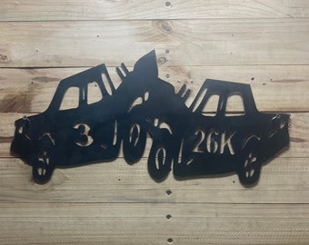 Wall Derby Sign, Derdy car signs, Metal Sign, Metal Derby Signs, Wall decor, Demolition Sign
