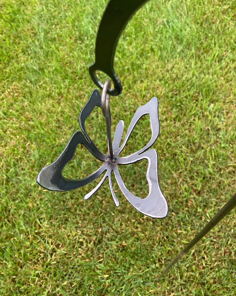 Butterfly Balancer , Yard Art, Garden Art, Metal Signage Etsy