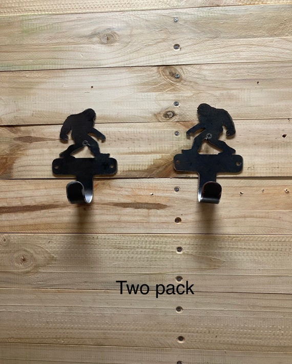Sasquatch Towel Holder, Bigfoot, Bigfoot Art, Bear Art, Bathroom Towel Holders, Metal Signage