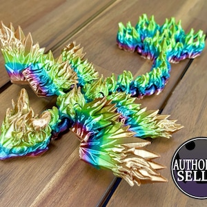 3D Printed Sprite Dragon - Articulated Fidget Desk Toy Gift
