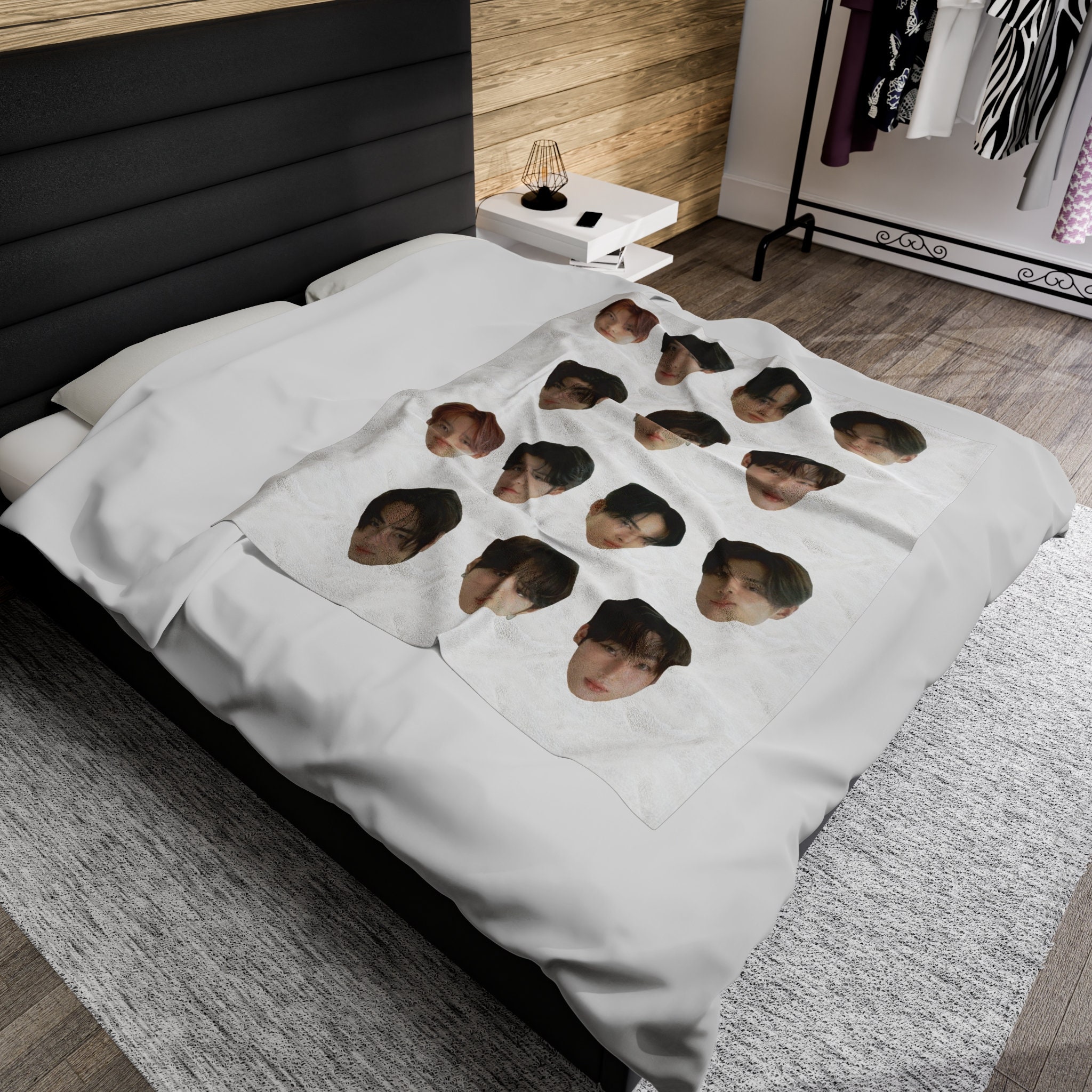 ENHYPENソヌ　ブランケット Custom Gift for Engene and K-pop Fans, Sunoo Velveteen Plush