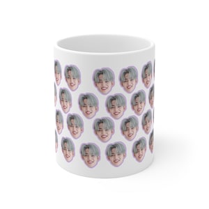 Diciassette tazze personalizzate, tazza personalizzata KPOP, tazza in ceramica da 11 once, regalo Carat, Scoups, Jeonghan, Hoshi, Mingyu, Kpop