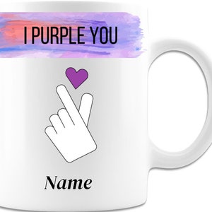 I Purple You, caffè, tè, cacao, divertente, adorabile regalo tazza carina