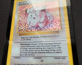 Pokémon Shadowless Test Print Clefairy Error (read Description) - Etsy