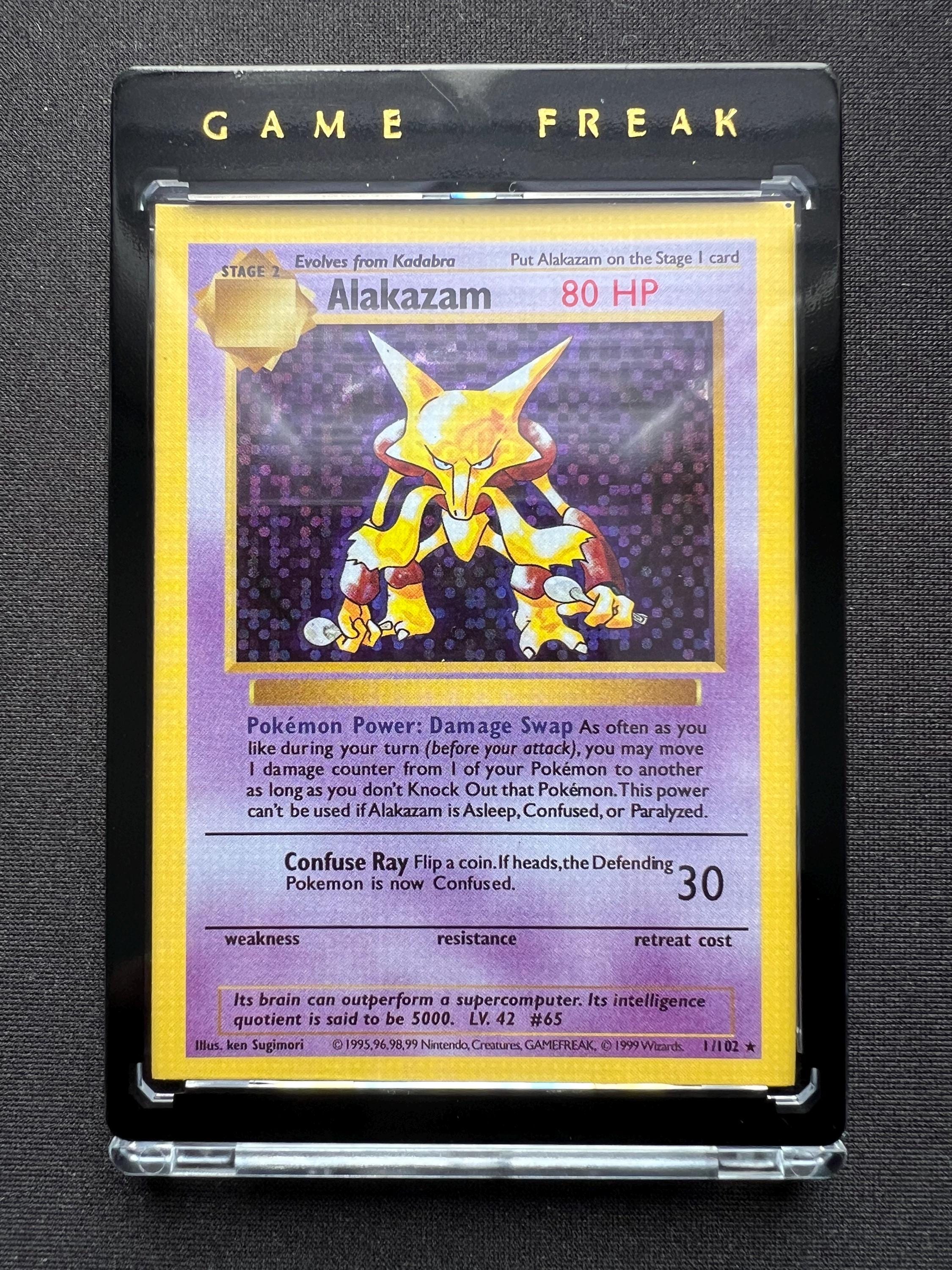 Pokémon Shadowless Test Print Alakazam Error (read Description) - Etsy