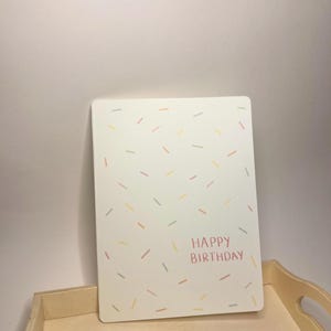 Carte de joyeux anniversaire confettis