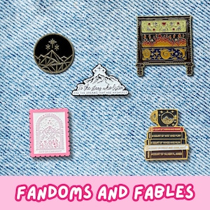 ACOTAR Pin Collection | Fun Enamel Pins | Badge Pin | Accessories | Badge | Gift | Retro | Y2K | Booktok | Fandom | Fantasy | Romance | Fae