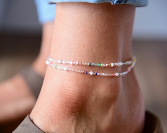 Glass bead anklets sale