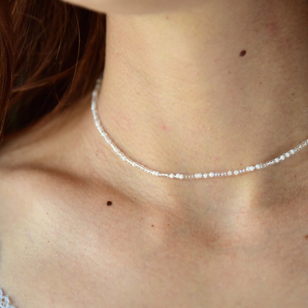 Sweet White Plush Choker