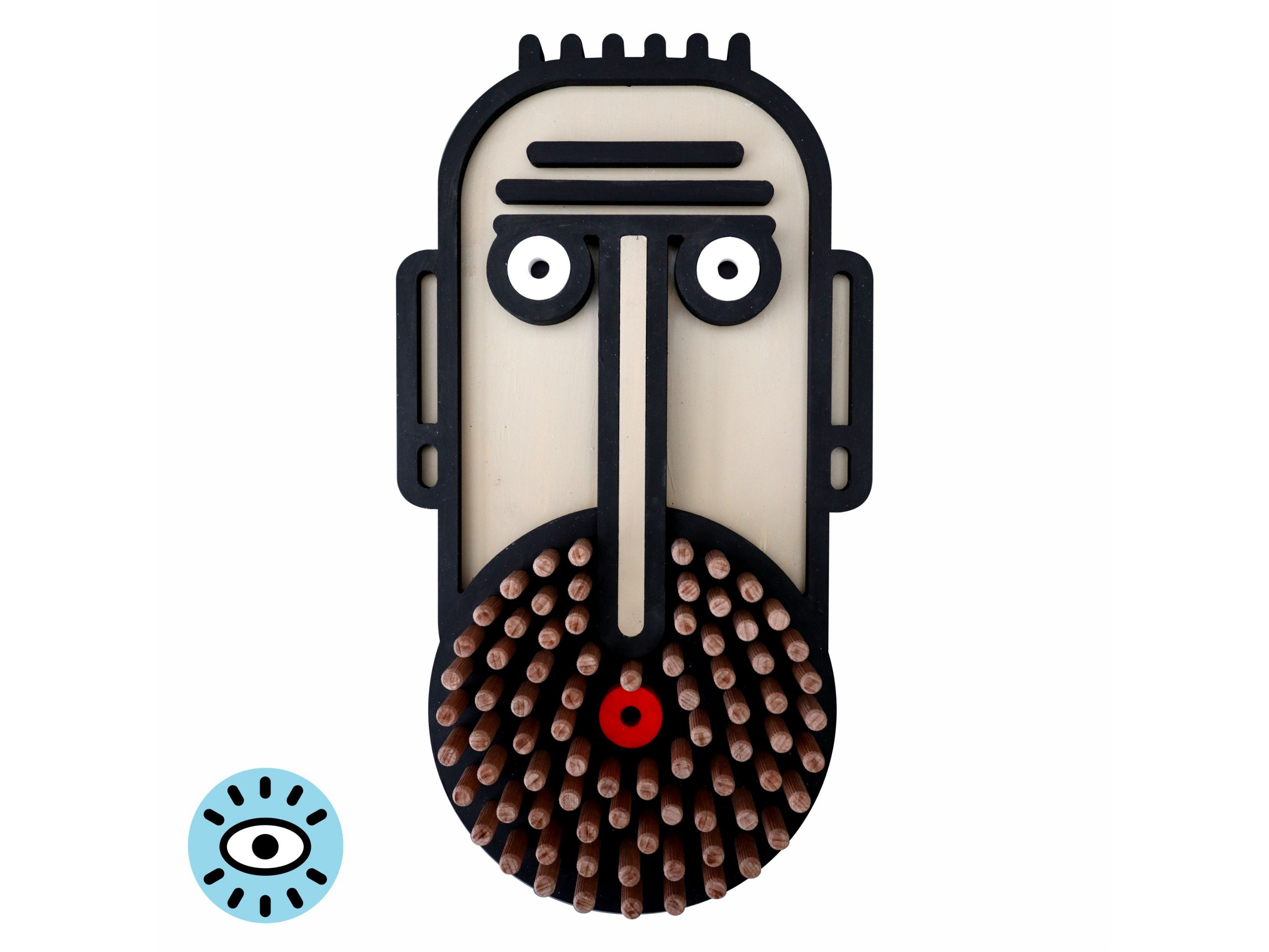 Masque Mural 3D - Décor Design Mural de Salon Nestor