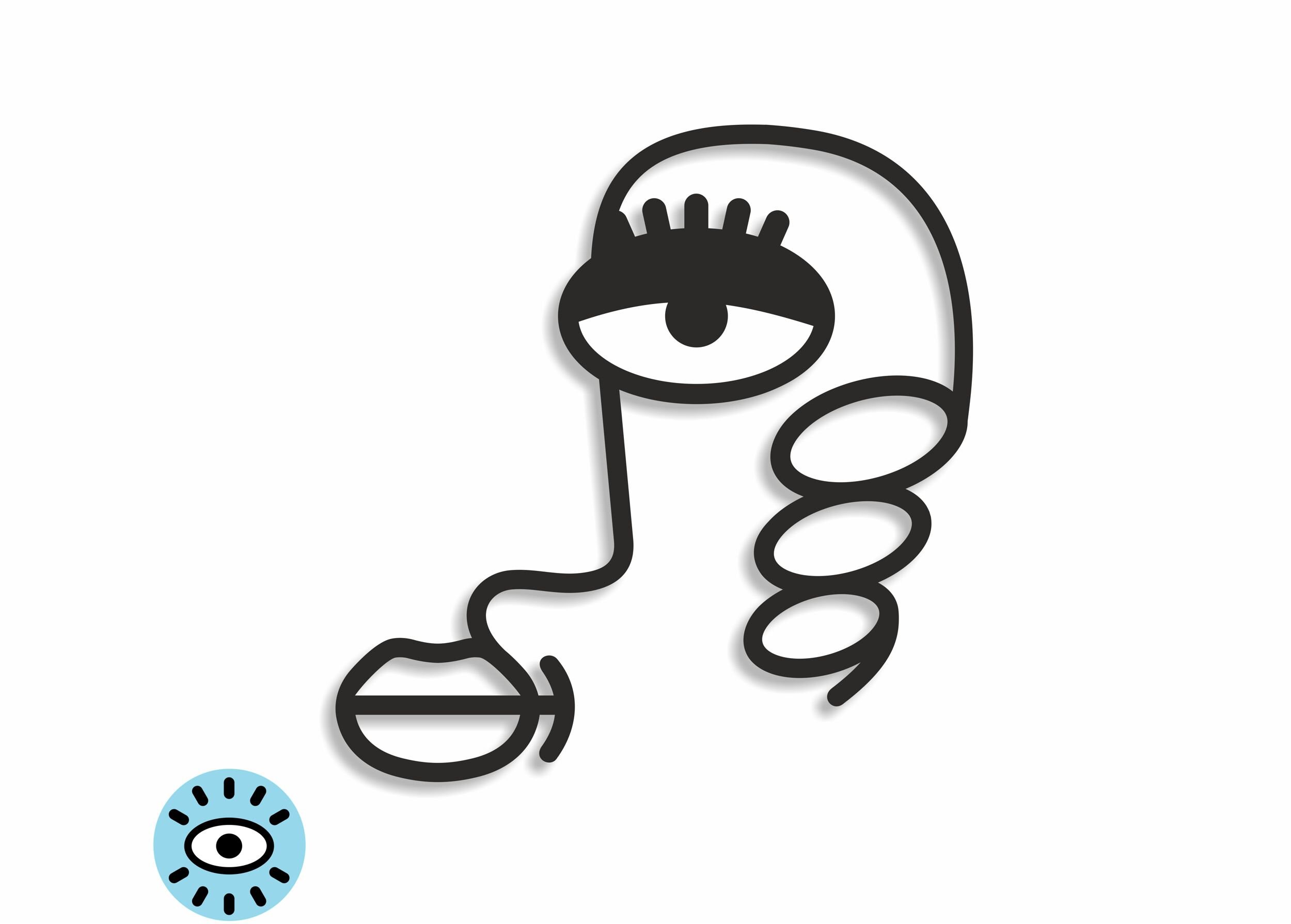 Silhouette Rigide Ajourée Noire et Blanche - Valence Déco Murale