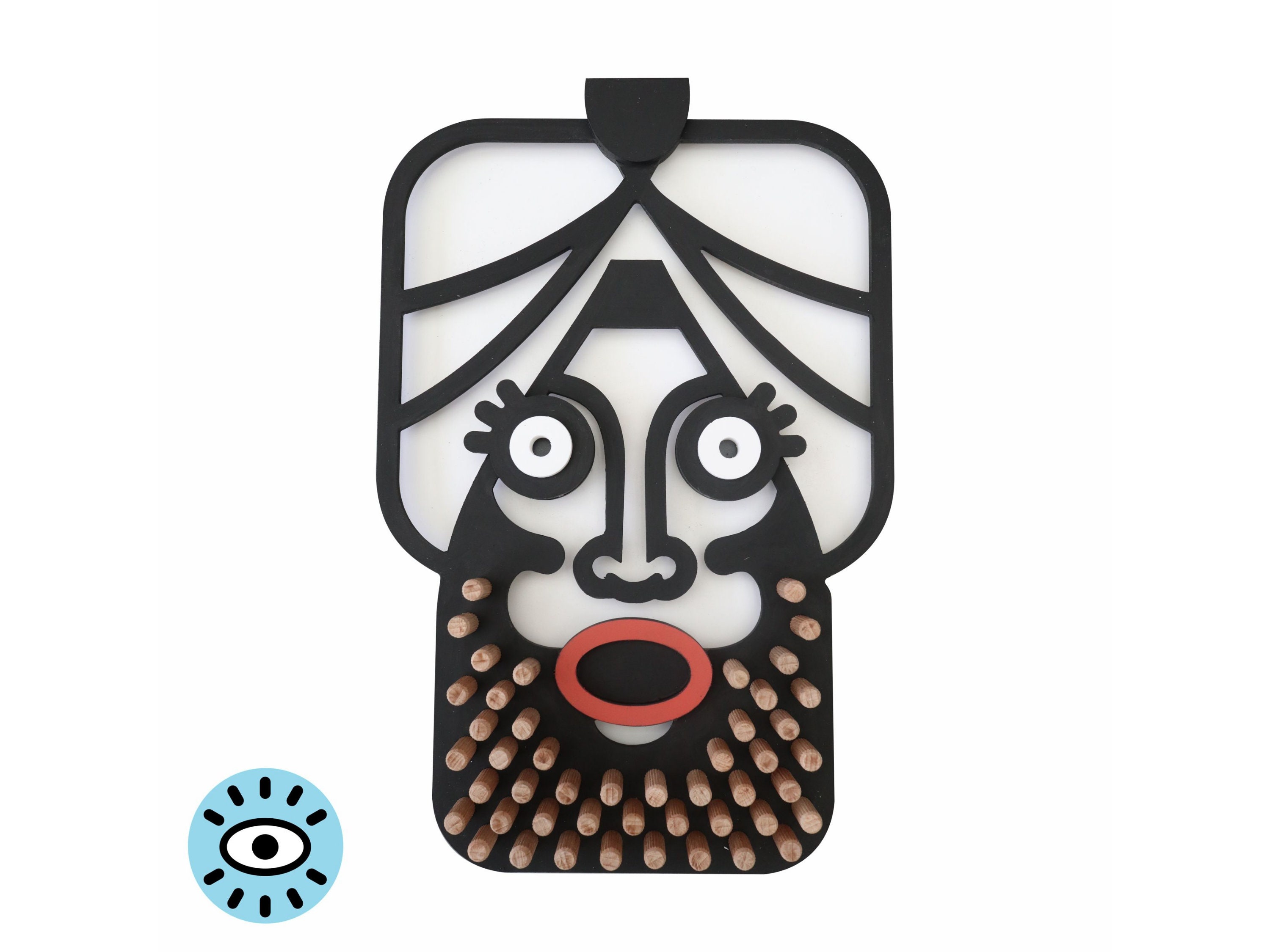 Masque Mural 3D - Décor Design de Salon Ravi Le Fakir