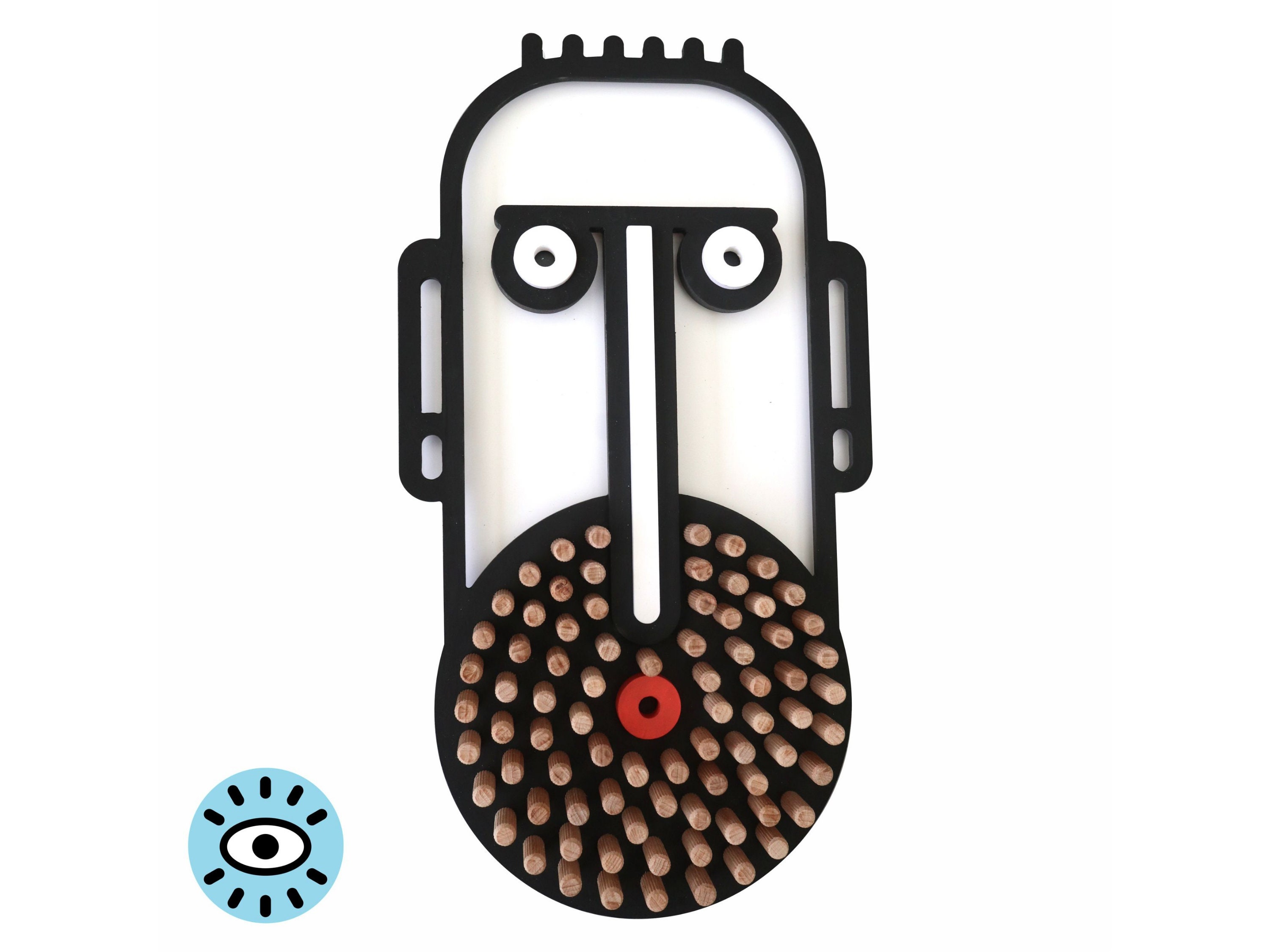 Masque Mural 3D - Décor Design de Salon Nestor Blanc