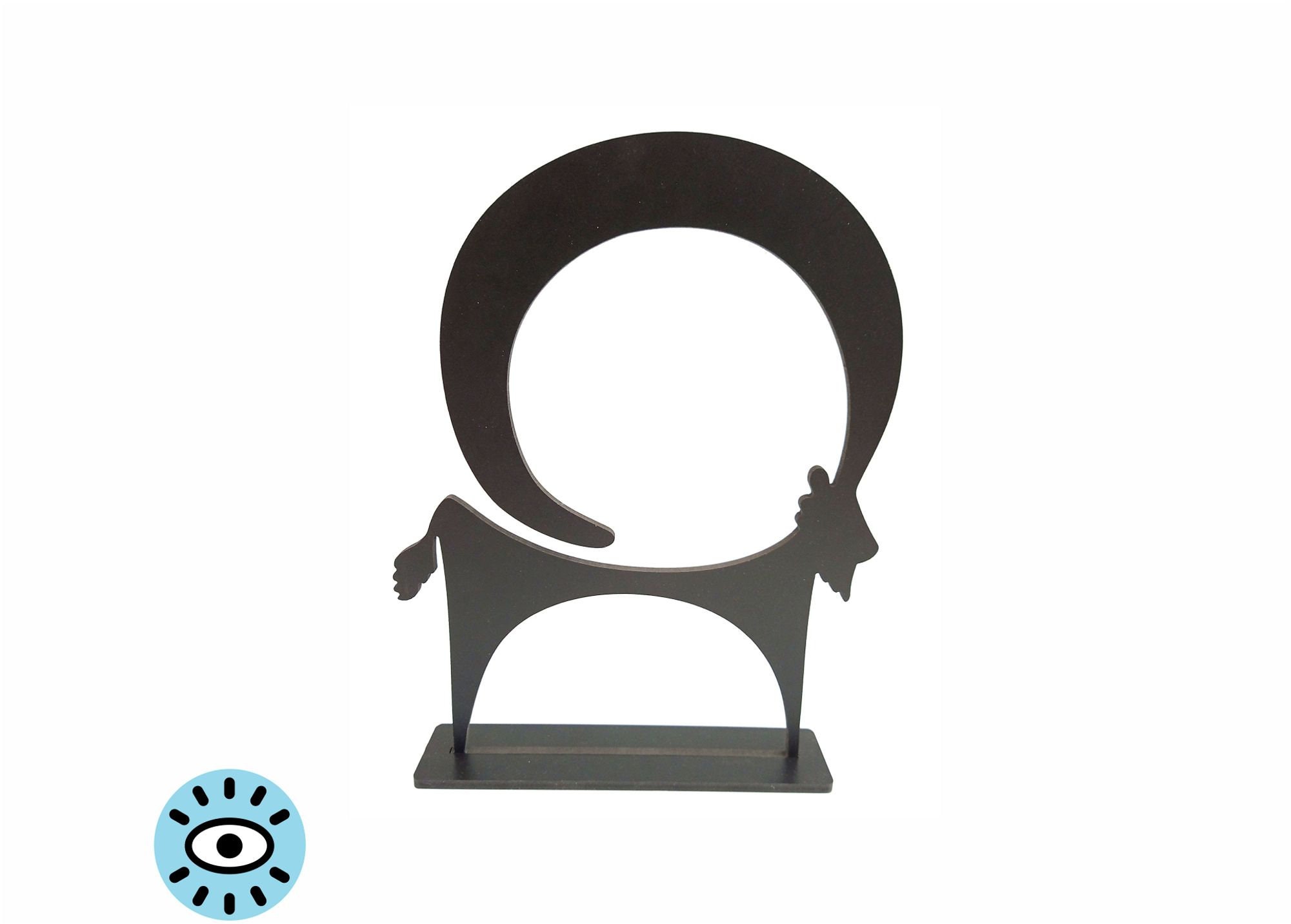 statuette Le Bouc - Silhouette Noire sur Socle