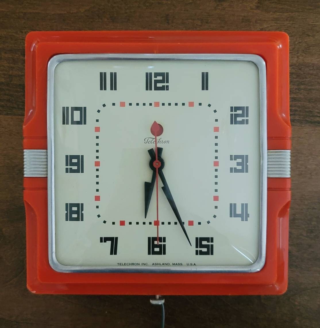 Vintage Telechron 2H11 'the Cafe' Clockred Etsy