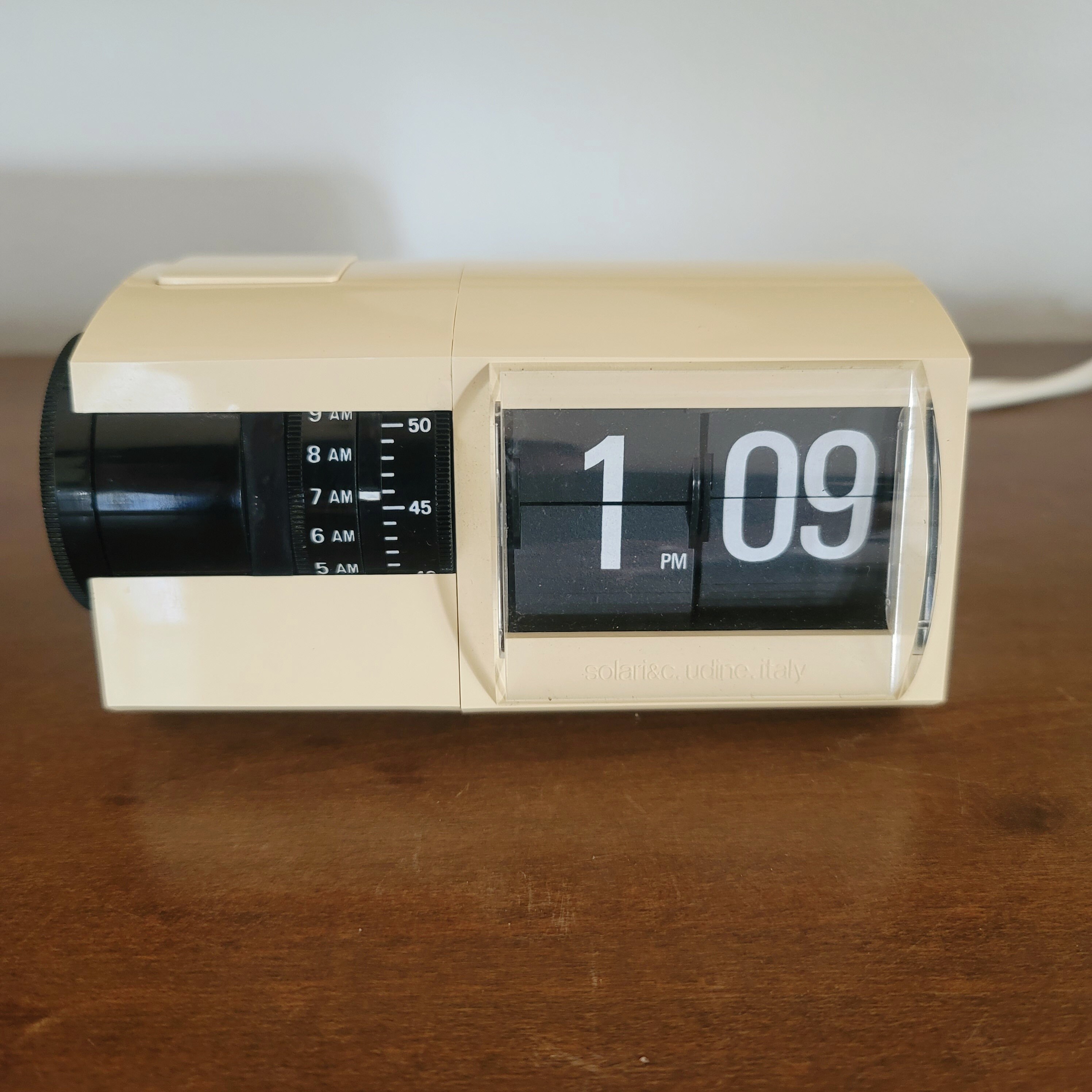 1960s Solari C udine Spa Cifra 2 s Digital Desktop Flip Alarm Clocktan black mcm mid century Modern Etsy