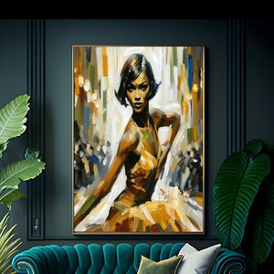 Jo Baker, Harlem Rennaissance, African American Art, Black Women Art, Digital Download, Wall Art, Greeting Card, Gift Idea