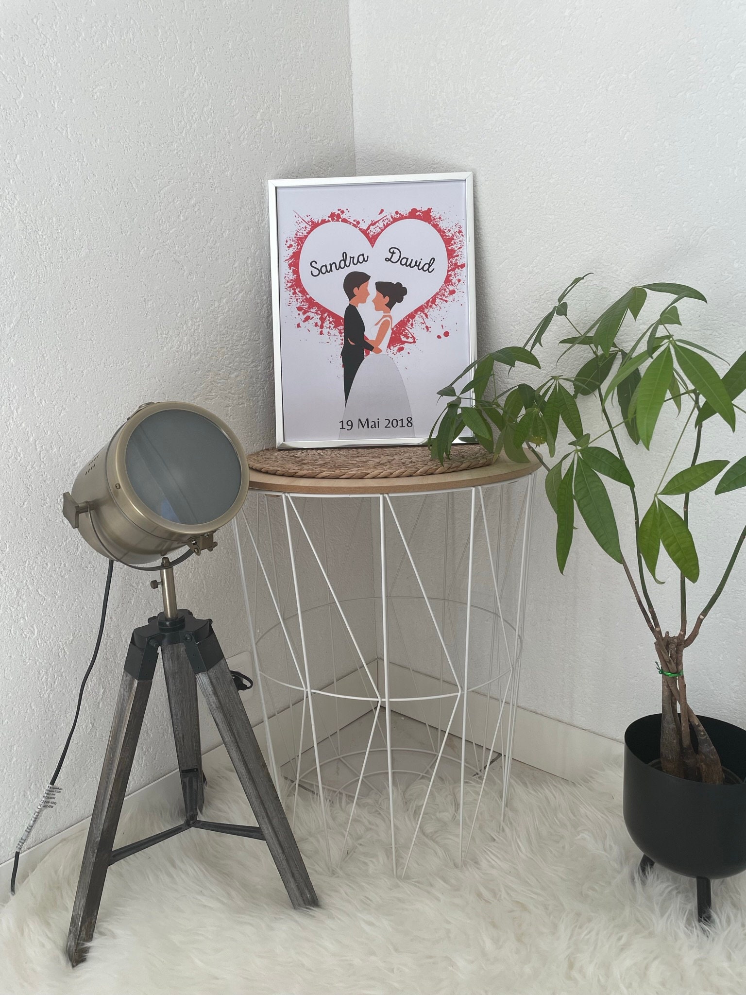 Affiche Souvenirs Mariage - Union Couple