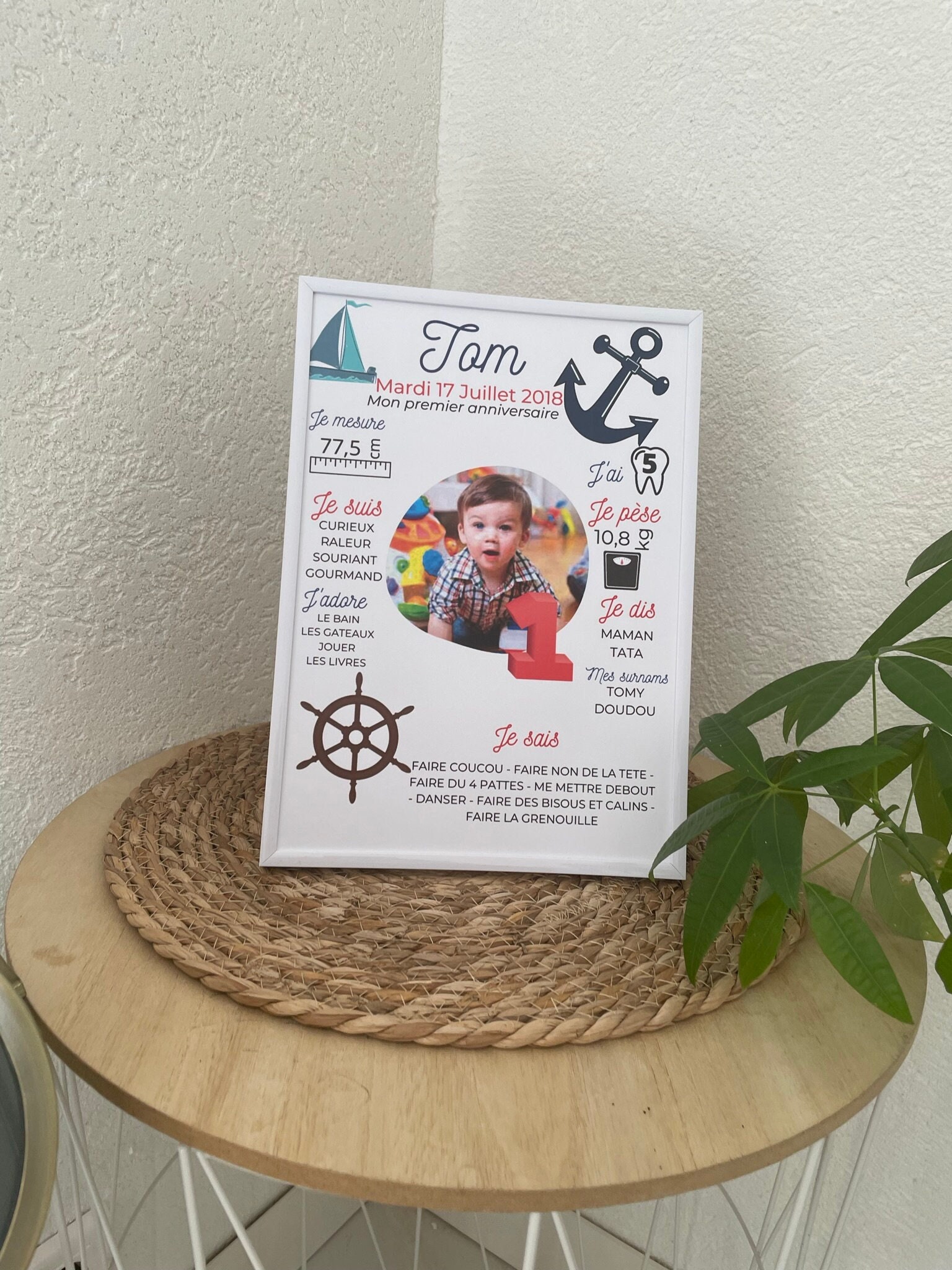 Affiche Anniversaire - Mon Premier Enfant