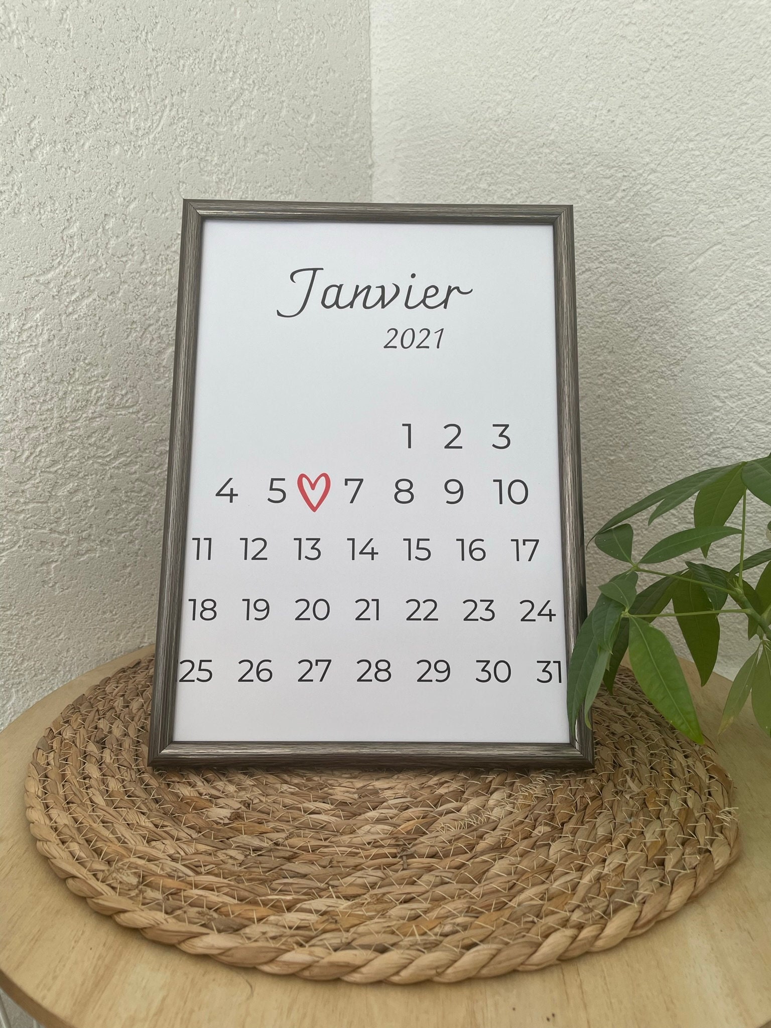 Affiche Date Importante - Affiche Naissance Couple Mariage