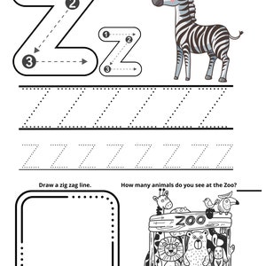 Letter Z Worksheet