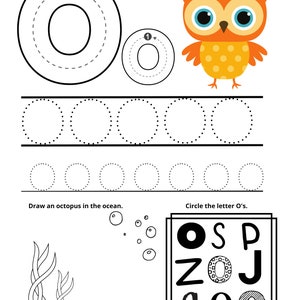 Letter O Werkblad