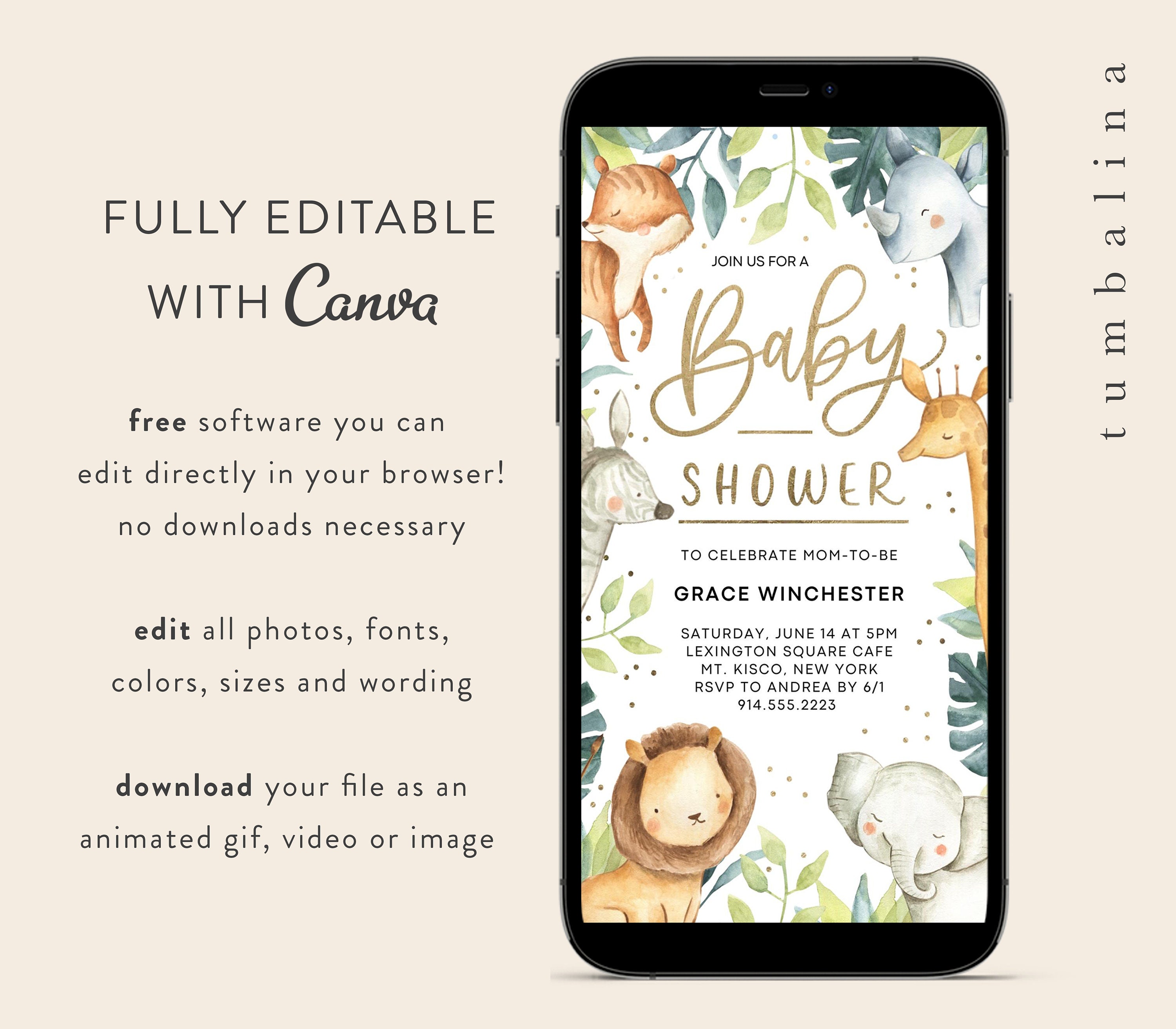 Baby Shower Invitation Animated Ecard Baby Shower Electronic Invite