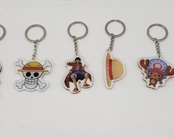 1 P Anime Keychain/ O P Acrylic Keychain/ Anime Toy Keychain/ Acrylic Pendant