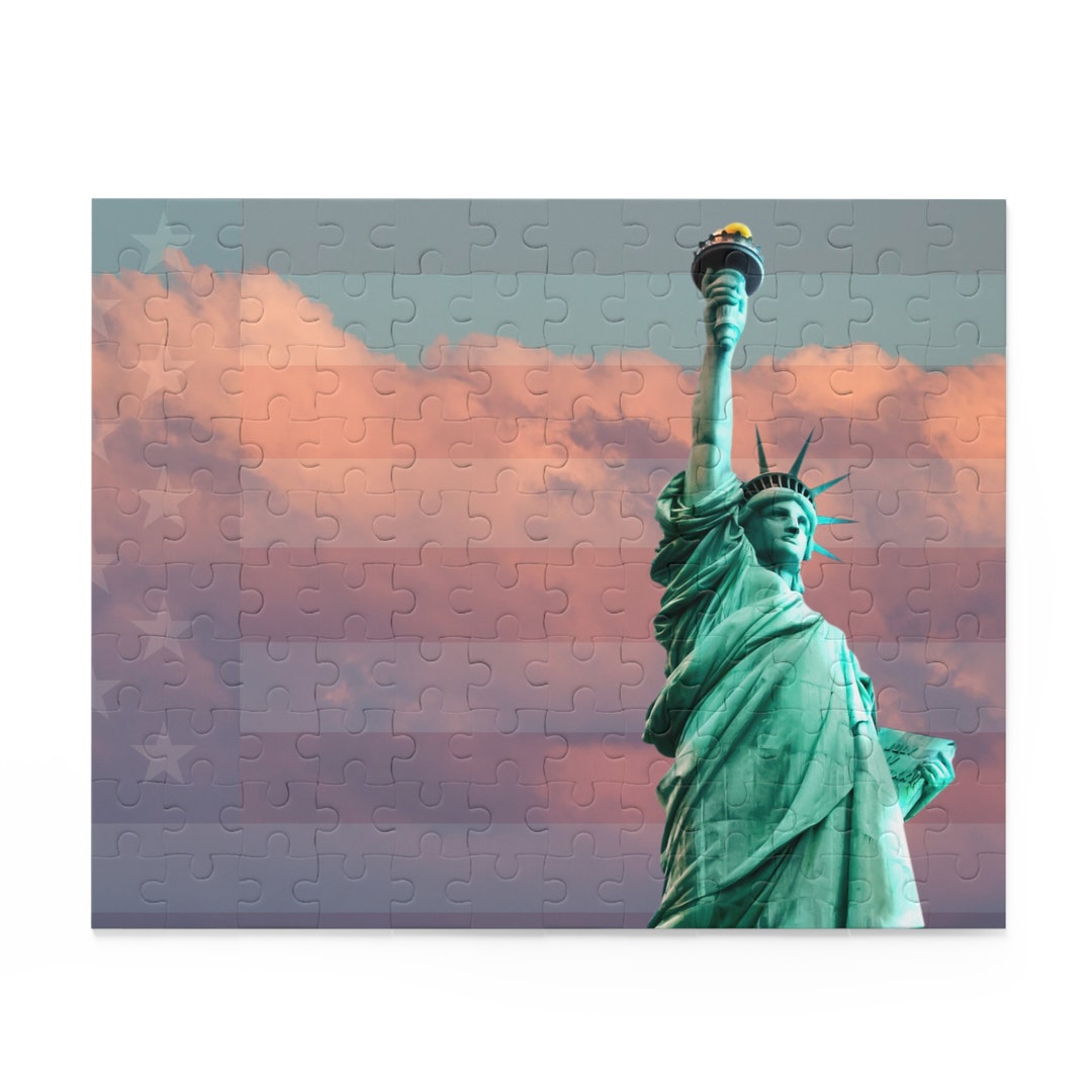 Statue of Liberty Puzzle Jigsaw Puzzle 120 252 500piece Etsy