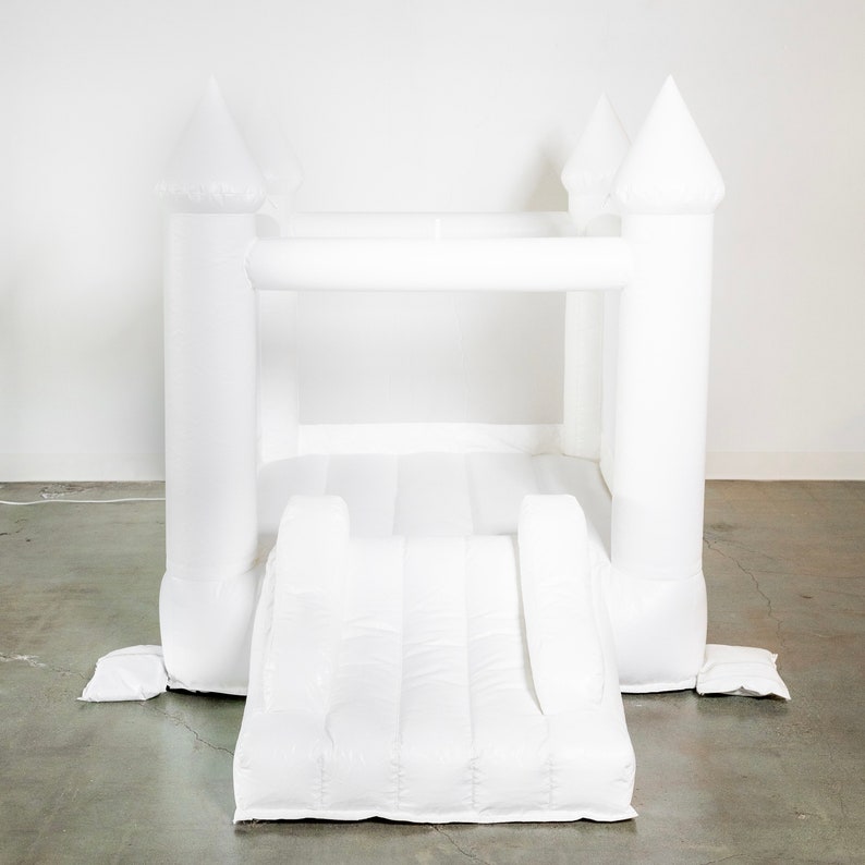 Mini White Bounce House White Bounce House Toddler Bounce Etsy