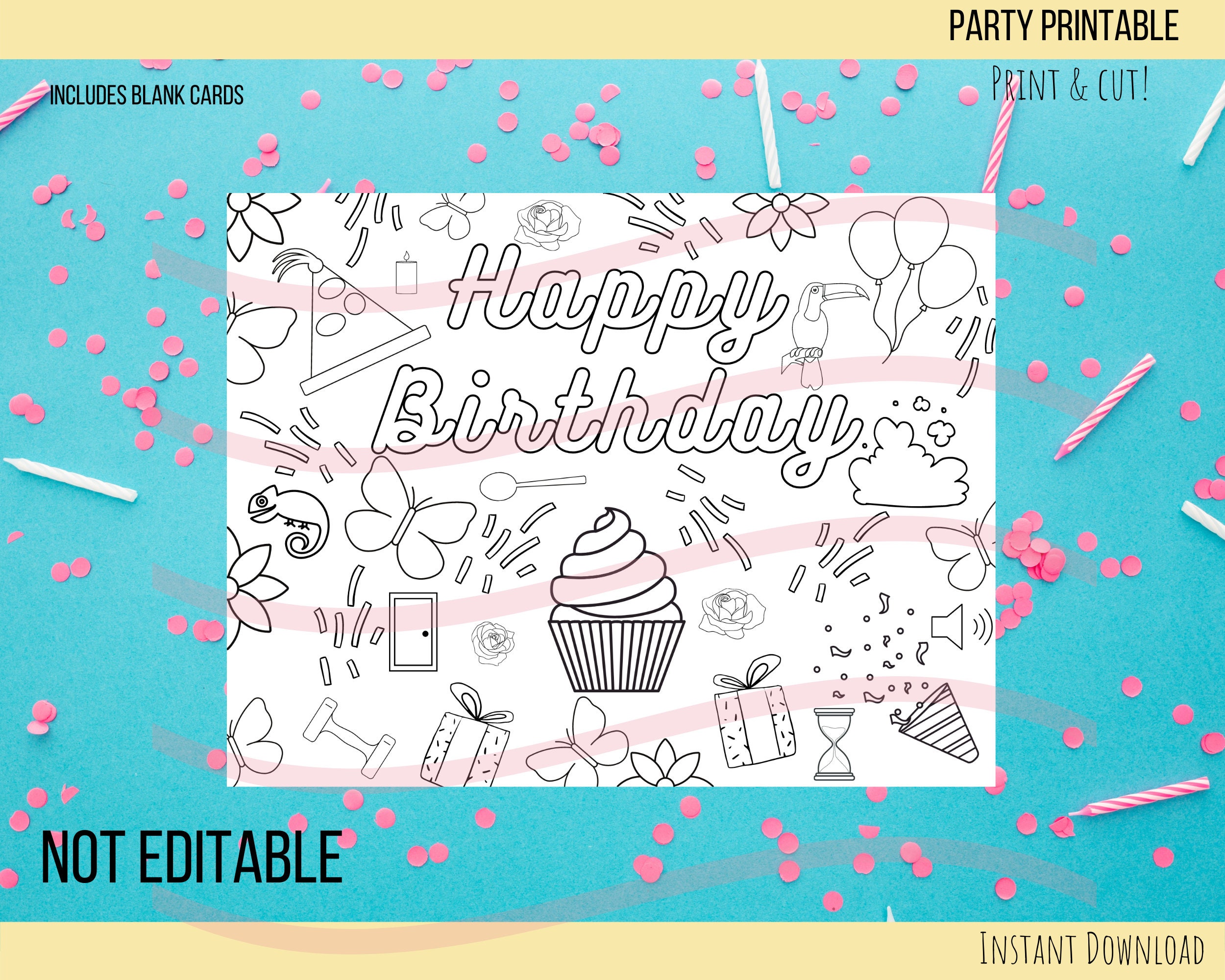 Encanto Birthday Coloring Sheet Encanto Activity Sheet - Etsy