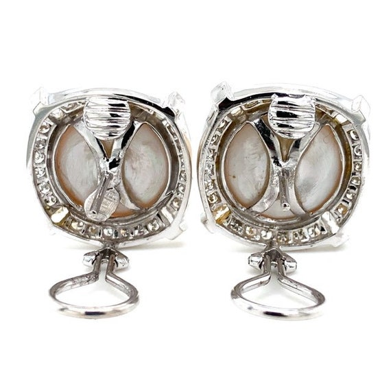 Diamond and Pearl Earrings - image 6