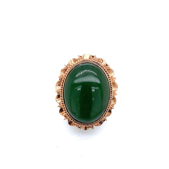 Rose Gold and Jade Ring