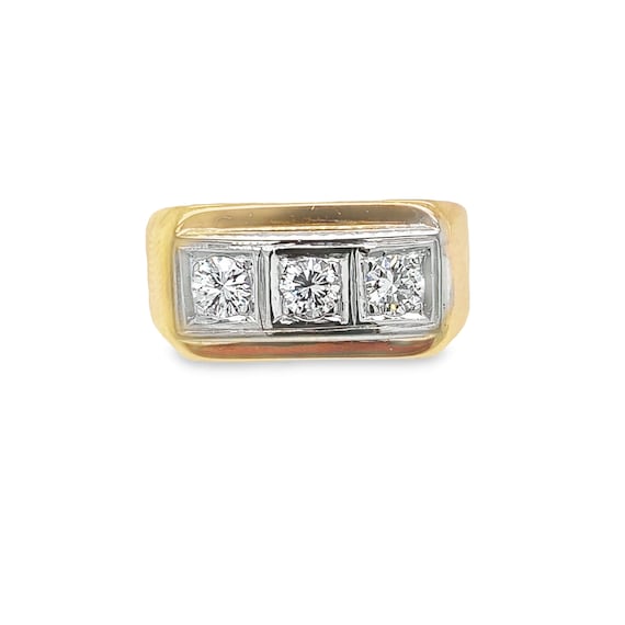 Men's Gold and Diamond Ring