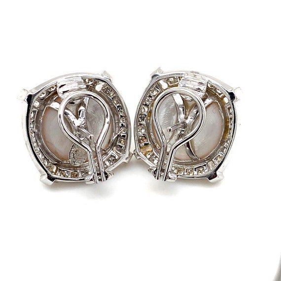 Diamond and Pearl Earrings - image 5