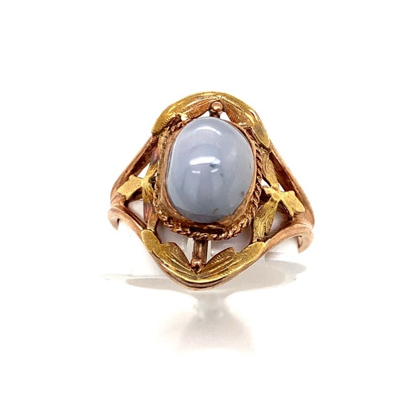 10k Rose Gold and Star Sapphire Ring - image 1