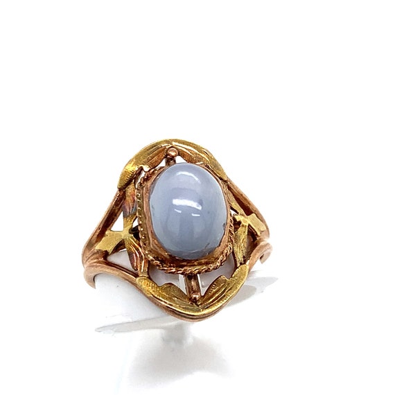 10k Rose Gold and Star Sapphire Ring - image 2