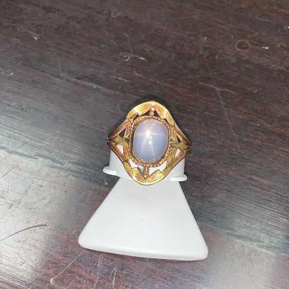 10k Rose Gold and Star Sapphire Ring - image 4