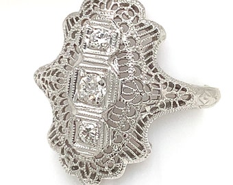 Diamant-Ring im Art-Deco-Stil