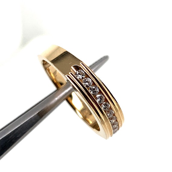 Gold and Diamond Ring - image 3