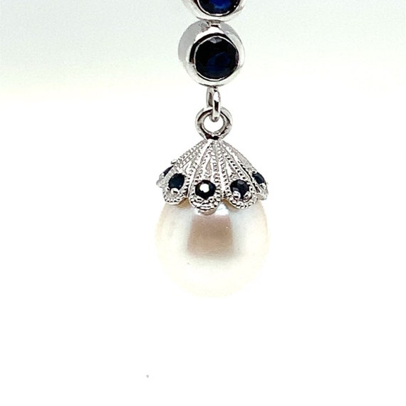 Pearl and Sapphire Earrings - image 6