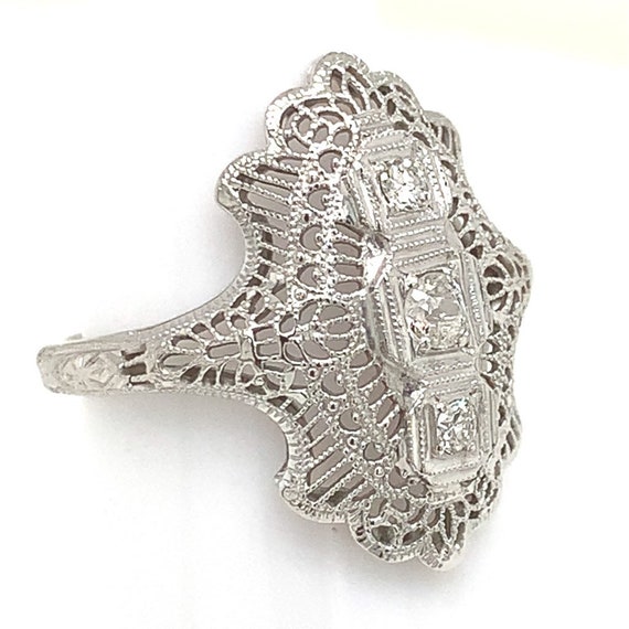 Art Deco Style Diamond Ring - image 5
