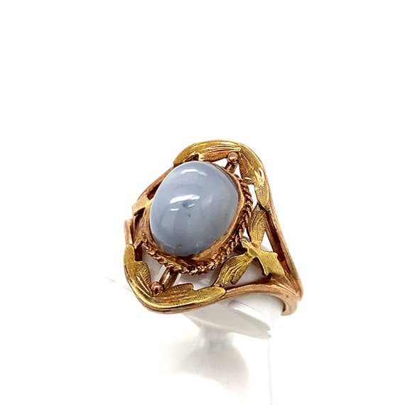 10k Rose Gold and Star Sapphire Ring - image 3