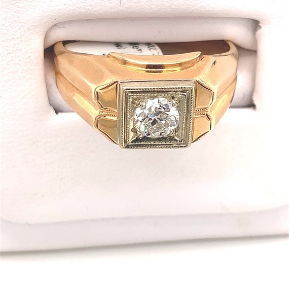 Gold and Diamond Men's Ring