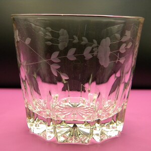 Vintage Princess House Heritage Pattern Ice Bucket Crystal with Etched Design